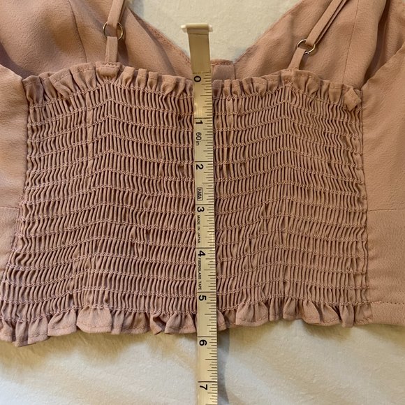 New Reformation Bustier Crop Top, Longline Bra Top, Size Small - Picture 8 of 12